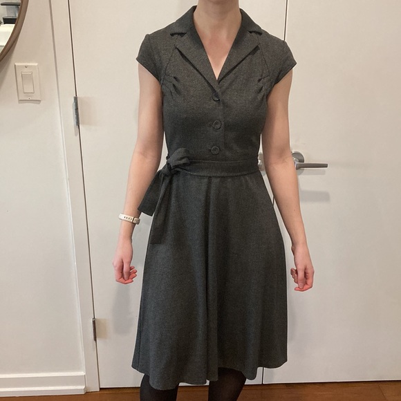 Calvin Klein herringbone pattern dress - Picture 5 of 7